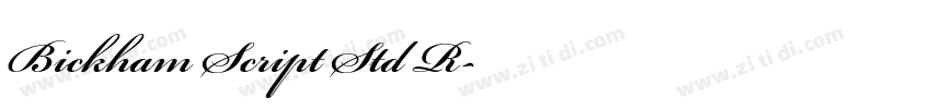 Bickham Script Std R字体转换